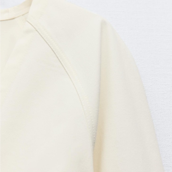 Wrap Front Drawstring Fitted Top - Picture 8 of 8